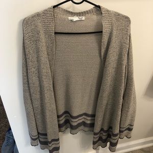 Heather gray long cardigan